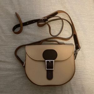 Nwot cute genuine leather crossbody bag Brit Stitch